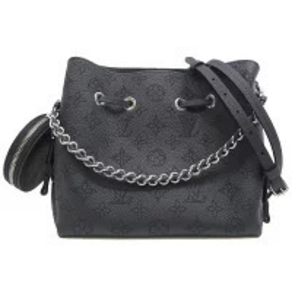 Louis Vuitton Bella Mahina Shoulder Bag Leather Noir Black